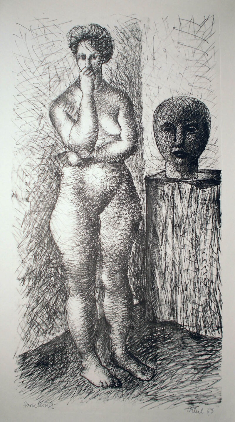 Abbildung 1: „Stehender weiblicher Akt“ von Helmut Diehl