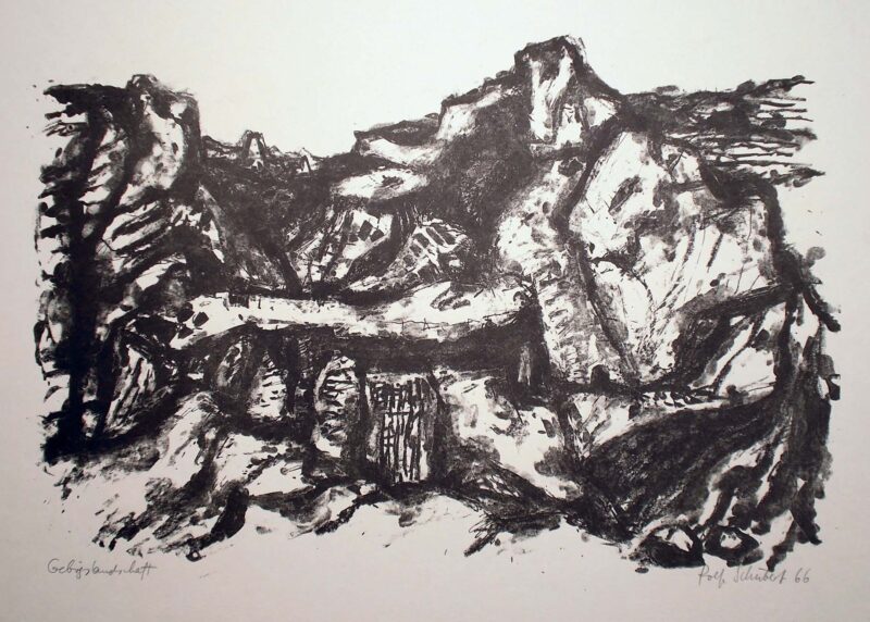 Abbildung 1: „Gebirgslandschaft“ von Rolf Schubert