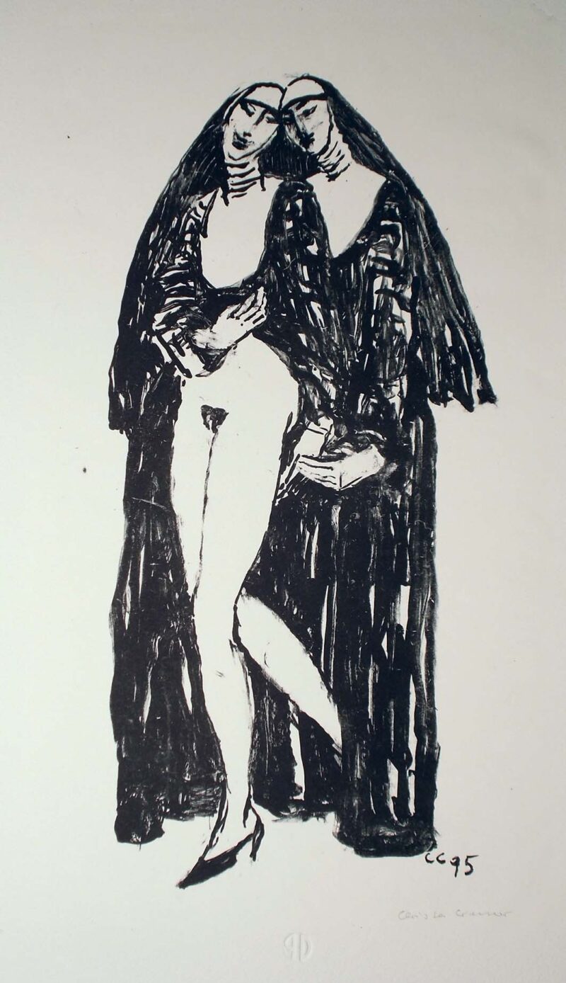 Abbildung 1: „(Zwei Nonnen I)“ von Christa Cremer