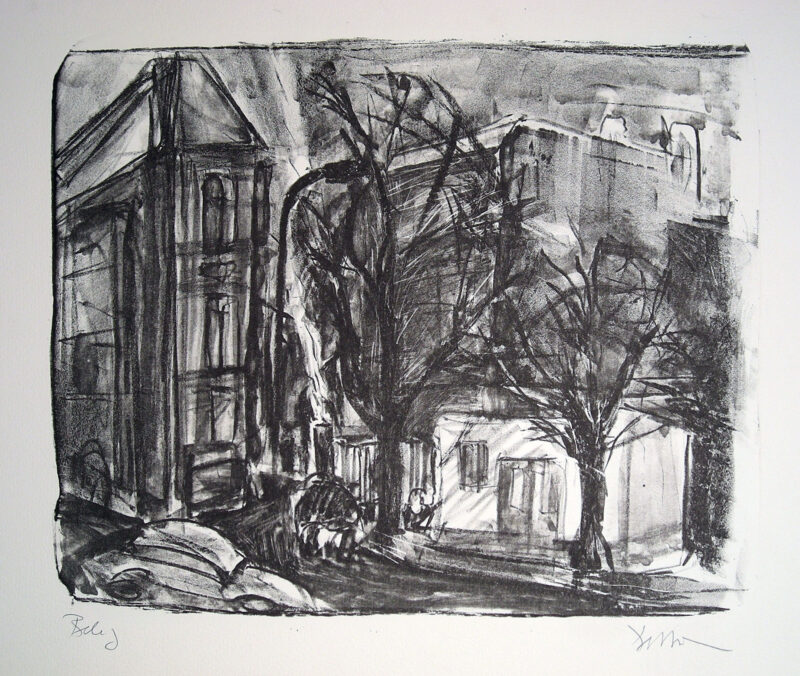 Abbildung 1: „Oranienburger, Ecke Linienstraße“ von Peter Dettmann