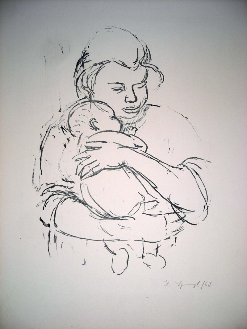 Abbildung 1: „Mutter mit Kind“ von Helmut Symmangk