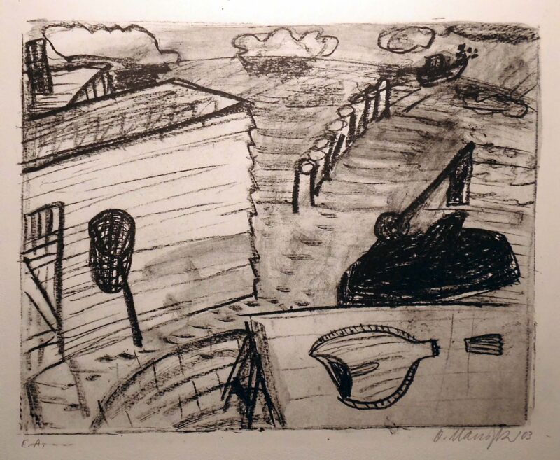 Abbildung 1: „Fischerstrand mit Buhne“ von Oskar Manigk