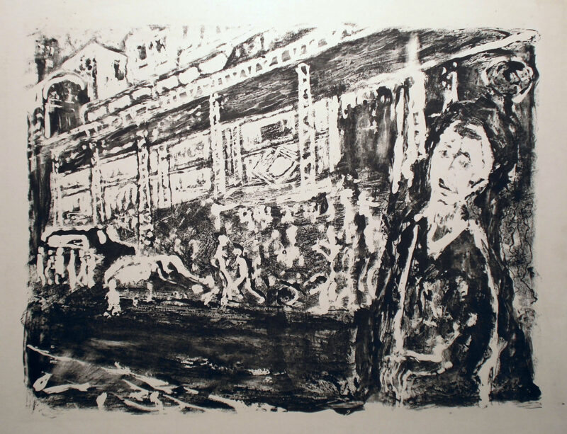 Abbildung 1: „(An der Hochbahn )“ von Rudi Lesser