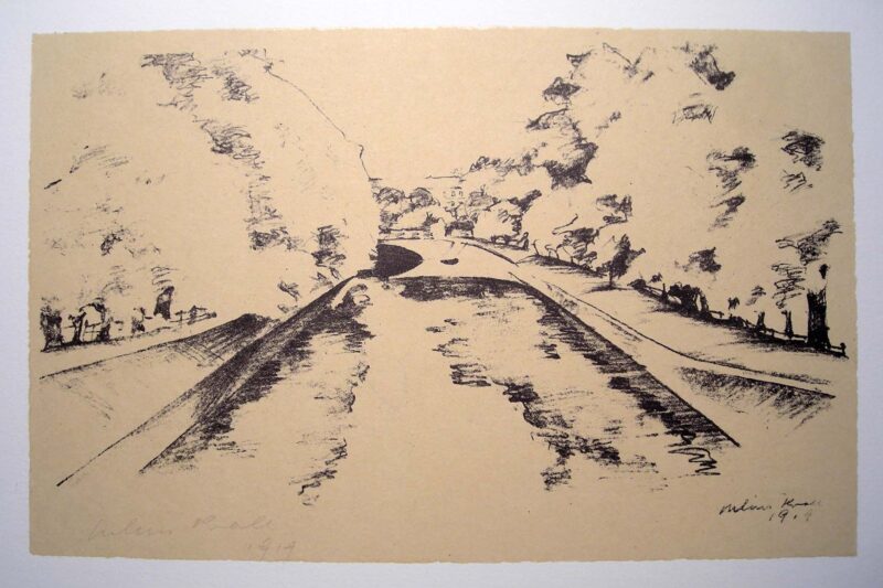 Abbildung 1: „(Kanal mit Brücke)“ von Julius Kroll