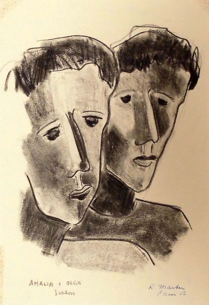 Abbildung 1: „(Zwei Köpfe)“ von Roger Martin