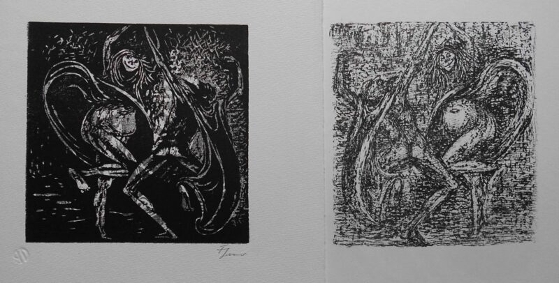 Abbildung 1: „Konvolut Mephisto und die Alte tanzend I“ von Fritz Cremer