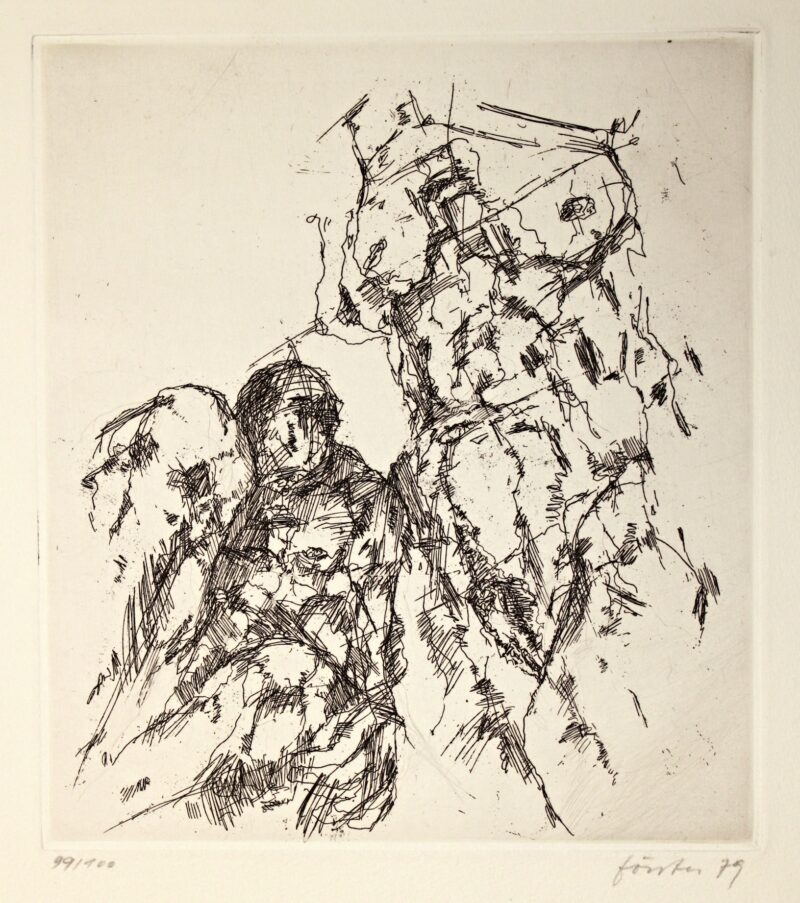 Abbildung 1: „Paar (mit großer gebeugter Frau)“ von Wieland Förster