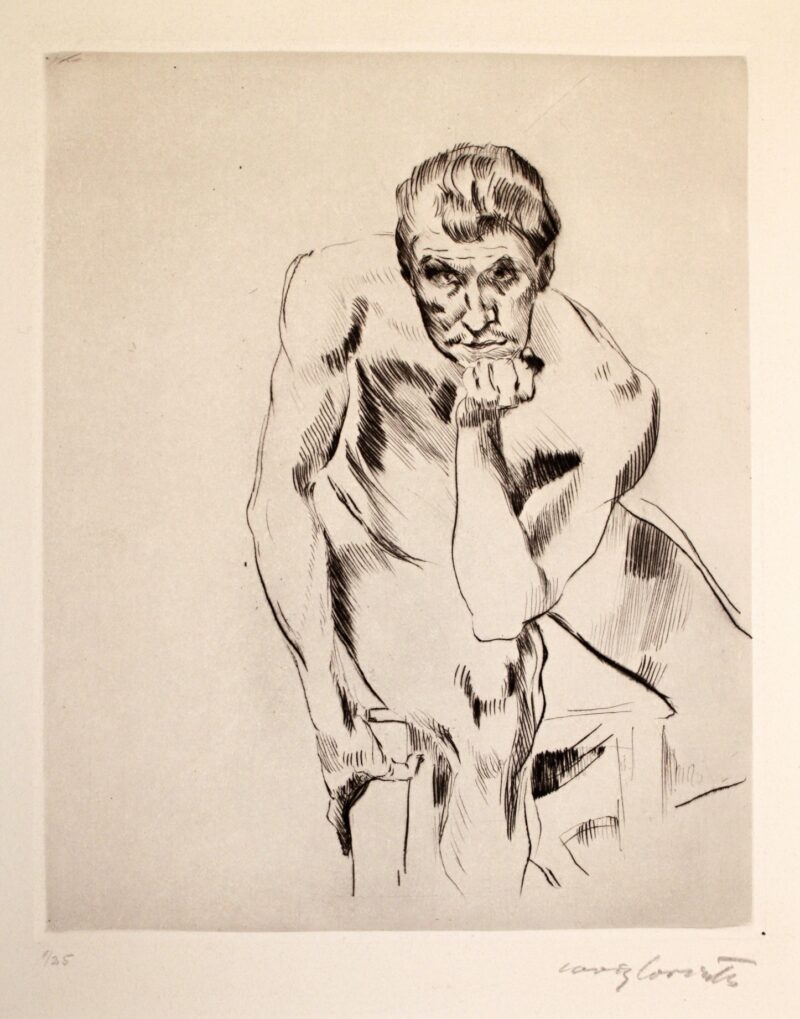 Abbildung 1: „Sitzender männlicher Akt, nachdenkend“ von Lovis Corinth