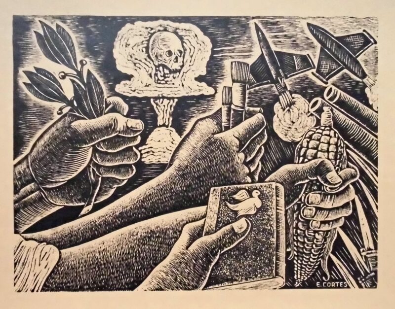 Abbildung 1: „Die fortschrittliche Zivilisation im Kampf gegen den Krieg“ von Erasto Cortés